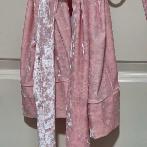 Pink Velvet Baby Boxer Robe (Robe Only) in Strawberry Ice Cream - Picture 5 of 9